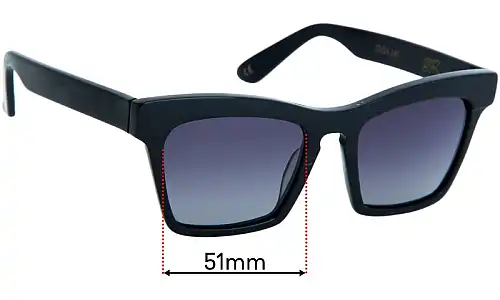 Sunglass Fix Lentes de Repuesto para Ellery Cremaster - 51mm Wide Sunglass Fix Lentes de Repuesto para Ellery Cremaster - 51mm Wide