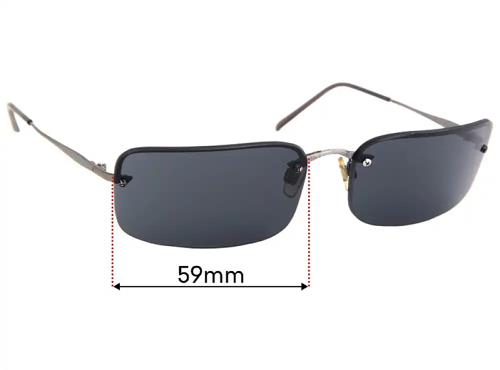 Sunglass Fix Lentes de Repuesto para Emporio Armani 248-S - 59mm Wide Sunglass Fix Lentes de Repuesto para Emporio Armani 248-S - 59mm Wide