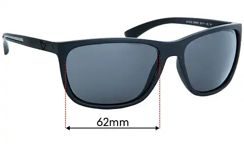 Sunglass Fix Lentes de Repuesto para Emporio Armani EA4078 - 62mm Wide Sunglass Fix Lentes de Repuesto para Emporio Armani EA4078 - 62mm Wide