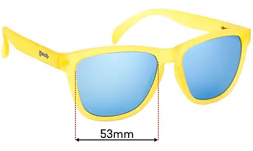 Sunglass Fix Lentes de Repuesto para Goodr Swedish Meatball Hangover - 53mm Wide Goodr Swedish Meatball Hangover Lentes de Repuesto 53mm wide