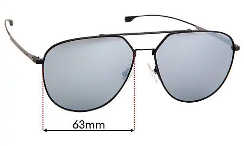 Sunglass Fix Lentes de Repuesto para Hugo Boss 0994/F/S - 63mm Wide Sunglass Fix Lentes de Repuesto para Hugo Boss 0994/F/S - 63mm Wide