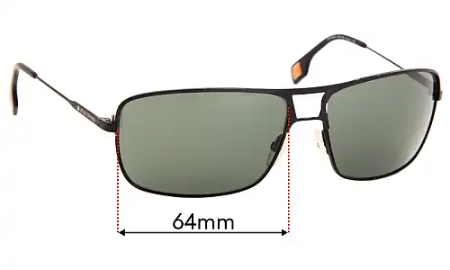 Sunglass Fix Lentes de Repuesto para Hugo Boss BO 0044/S - 64mm Wide Sunglass Fix Lentes de Repuesto para Hugo Boss BO 0044/S - 64mm Wide