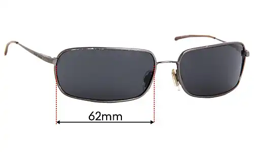Sunglass Fix Lentes de Repuesto para Hugo Boss HB113311 - 62mm Wide Sunglass Fix Lentes de Repuesto para Hugo Boss HB113311 - 62mm Wide