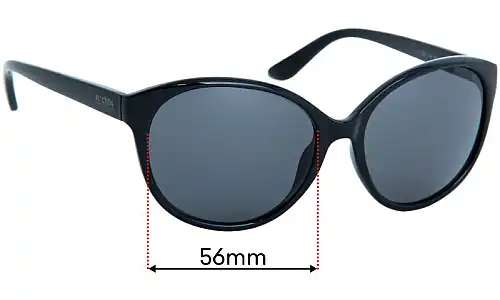 Sunglass Fix Lentes de Repuesto para Kenneth Cole KC1283 - 56mm Wide Sunglass Fix Lentes de Repuesto para Kenneth Cole KC1283 - 56mm Wide