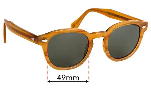 Sunglass Fix Lentes de Repuesto para Moscot Lemtosh - 49mm Wide Moscot Lemtosh Lentes de Repuesto 49mm wide