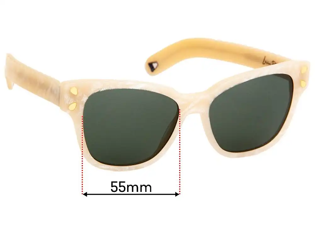 Sunglass Fix Lentes de Repuesto para Lucy Folk Diving For Gold - 55mm Wide Sunglass Fix Lentes de Repuesto para Lucy Folk Diving For Gold - 55mm Wide