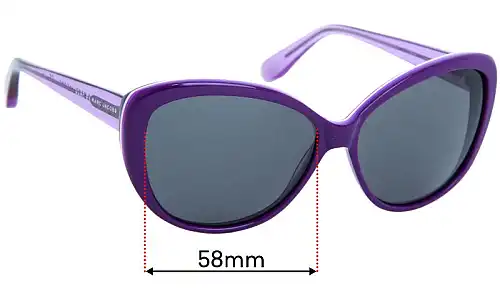 Sunglass Fix Lentes de Repuesto para Marc by Marc Jacobs MMJ 374/S - 58mm Wide Sunglass Fix Lentes de Repuesto para Marc by Marc Jacobs MMJ 374/S - 58mm Wide