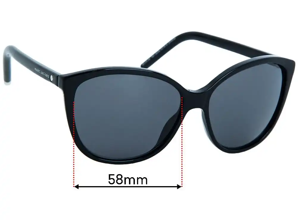 Sunglass Fix Lentes de Repuesto para Marc by Marc Jacobs Sun Rx 01 - 58mm Wide Sunglass Fix Lentes de Repuesto para Marc by Marc Jacobs Sun Rx 01 - 58mm Wide