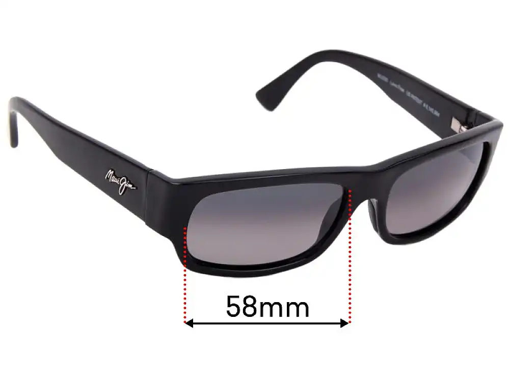 Sunglass Fix Lentes de Repuesto para Maui Jim MJ250 Lava Flow - 58mm Wide Sunglass Fix Lentes de Repuesto para Maui Jim MJ250 Lava Flow - 58mm Wide