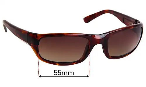 Sunglass Fix Lentes de Repuesto para Maui Jim MJ103 Stingray - 55mm Wide Maui Jim MJ103 Stingray Lentes de Repuesto 55mm wide