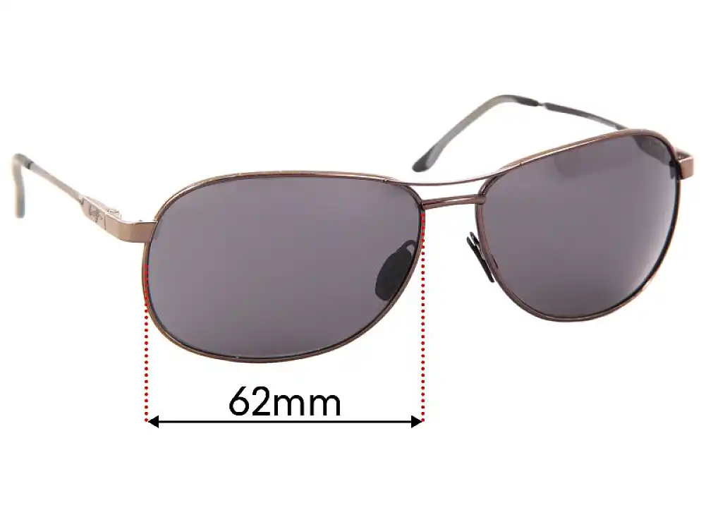 Sunglass Fix Lentes de Repuesto para Maui Jim MJ117 Akoni - 62mm Wide Sunglass Fix Lentes de Repuesto para Maui Jim MJ117 Akoni - 62mm Wide
