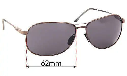 Sunglass Fix Lentes de Repuesto para Maui Jim MJ117 Akoni - 62mm Wide Sunglass Fix Lentes de Repuesto para Maui Jim MJ117 Akoni - 62mm Wide