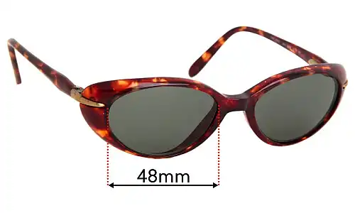 Sunglass Fix Lentes de Repuesto para Maui Jim MJ147 Cabana - 48mm Wide Maui Jim MJ147 Cabana Lentes de Repuesto 48mm wide