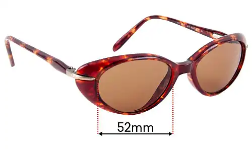 Sunglass Fix Lentes de Repuesto para Maui Jim MJ147 Cabana - 52mm Wide Maui Jim MJ147 Cabana Lentes de Repuesto 52mm wide