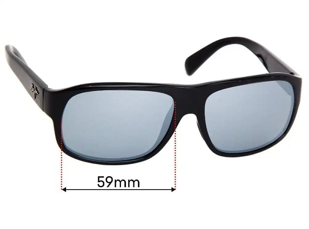 Sunglass Fix Lentes de Repuesto para Maui Jim MJ200 Free Dive - 59mm Wide Sunglass Fix Lentes de Repuesto para Maui Jim MJ200 Free Dive - 59mm Wide