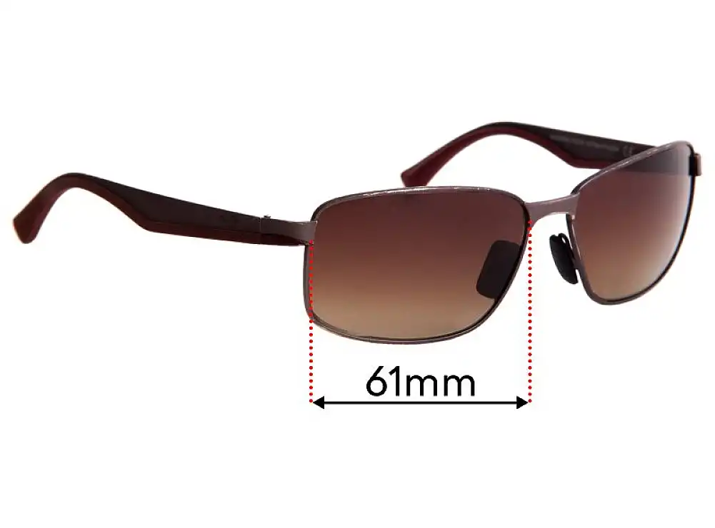 Sunglass Fix Lentes de Repuesto para Maui Jim MJ709 Backswing - 61mm Wide Sunglass Fix Lentes de Repuesto para Maui Jim MJ709 Backswing - 61mm Wide