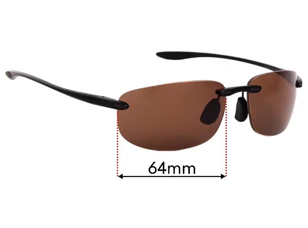 Sunglass Fix Lentes de Repuesto para Maui Jim MJ907 Ho'okipa - Rx - 64mm Wide Sunglass Fix Lentes de Repuesto para Maui Jim MJ907 Ho'okipa - Rx - 64mm Wide