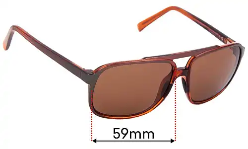 Sunglass Fix Lentes de Repuesto para Maui Jim MJ701 Silversword - 59mm Wide Sunglass Fix Lentes de Repuesto para Maui Jim MJ701 Silversword - 59mm Wide