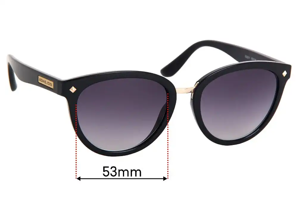 Sunglass Fix Lentes de Repuesto para Michael Kors MK2105 Vega Alta - 53mm Wide Sunglass Fix Lentes de Repuesto para Michael Kors MK2105 Vega Alta - 53mm Wide