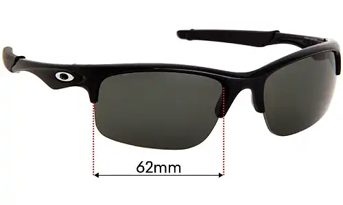 Sunglass Fix Lentes de Repuesto para Oakley Bottle Rocket OO9164 - 62mm Wide Oakley Bottle Rocket OO9164 Lentes de Repuesto 62mm wide