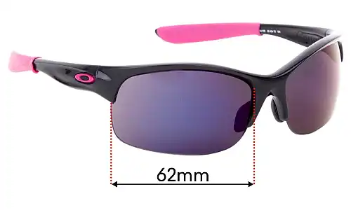 Sunglass Fix Lentes de Repuesto para Oakley Commit SQ - 62mm Wide Oakley Commit SQ Lentes de Repuesto 62mm wide