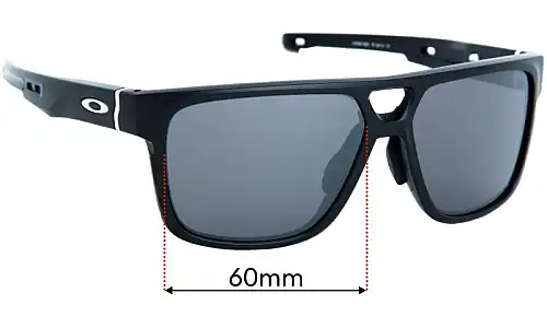 Sunglass Fix Lentes de Repuesto para Oakley Crossrange Patch OO9391 - 60mm Wide Oakley Crossrange Patch OO9391 Lentes de Repuesto 60mm wide