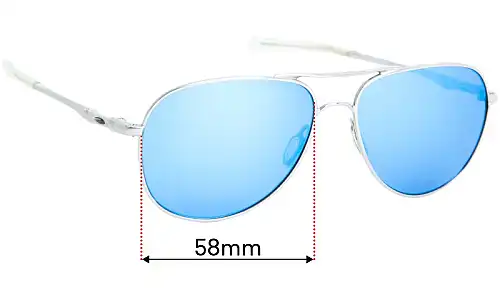 Sunglass Fix Lentes de Repuesto para Oakley Elmont M OO4119 - 58mm Wide Oakley Elmont M OO4119 Lentes de Repuesto 58mm wide