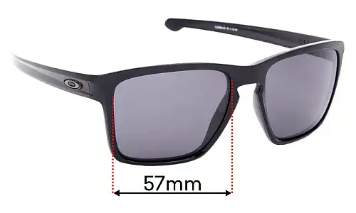 Sunglass Fix Lentes de Repuesto para Oakley Sliver XL OO9341 - 57mm Wide Oakley Sliver XL OO9341 Lentes de Repuesto 57mm wide