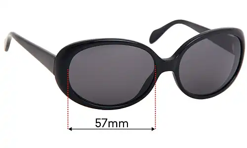 Sunglass Fix Lentes de Repuesto para Oliver Peoples Oval - 57mm Wide Oliver Peoples Oval Lentes de Repuesto 57mm wide