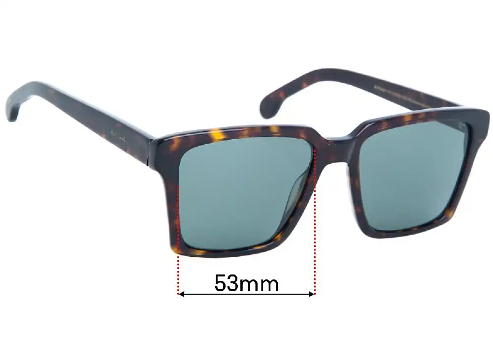 Sunglass Fix Lentes de Repuesto para Paul Smith Austin - 53mm Wide Sunglass Fix Lentes de Repuesto para Paul Smith Austin - 53mm Wide