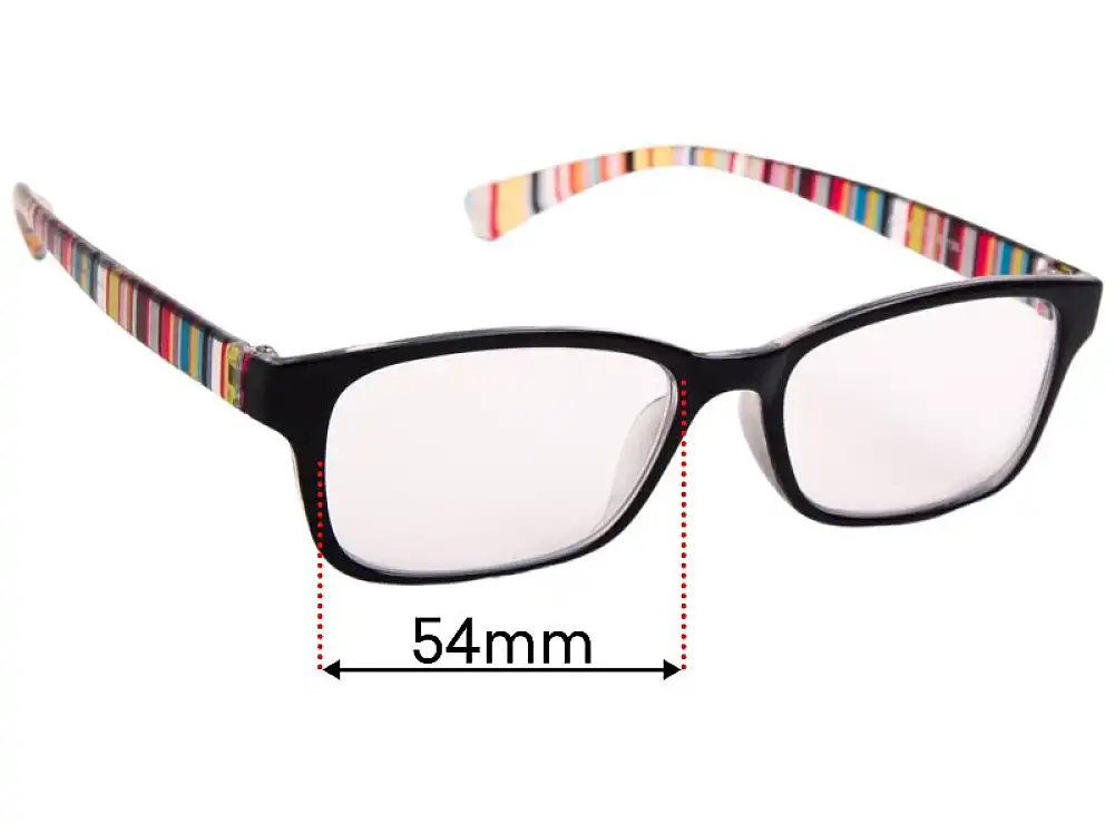 Sunglass Fix Lentes de Repuesto para Paul Smith JD330 - 54mm Wide Sunglass Fix Lentes de Repuesto para Paul Smith JD330 - 54mm Wide