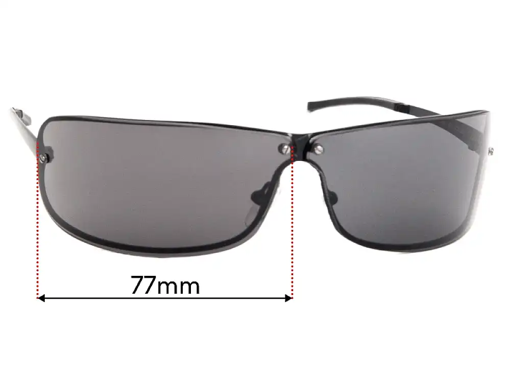 Sunglass Fix Lentes de Repuesto para Police S2882 - 77mm Wide Sunglass Fix Lentes de Repuesto para Police S2882 - 77mm Wide