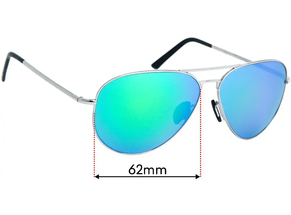 Sunglass Fix Lentes de Repuesto para Porsche P 8508 - 62mm Wide Sunglass Fix Lentes de Repuesto para Porsche P 8508 - 62mm Wide