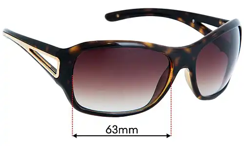Sunglass Fix Lentes de Repuesto para Prada SPR15L & PR15LS - 63mm Wide Sunglass Fix Lentes de Repuesto para Prada SPR15L & PR15LS - 63mm Wide