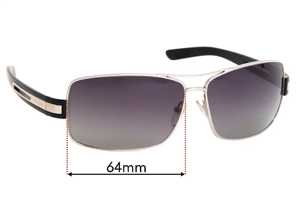 Sunglass Fix Lentes de Repuesto para Prada SPR54I & PR54IS - 64mm Wide Sunglass Fix Lentes de Repuesto para Prada SPR54I & PR54IS - 64mm Wide