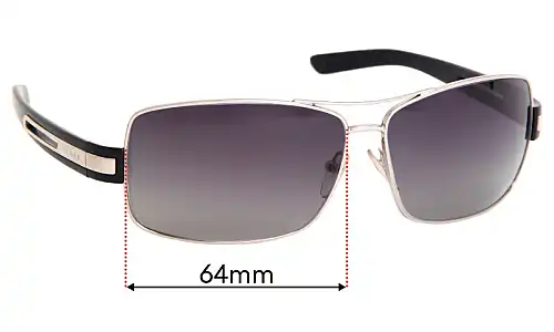Sunglass Fix Lentes de Repuesto para Prada SPR54I & PR54IS - 64mm Wide Prada SPR54I & PR54IS Lentes de Repuesto 64mm wide