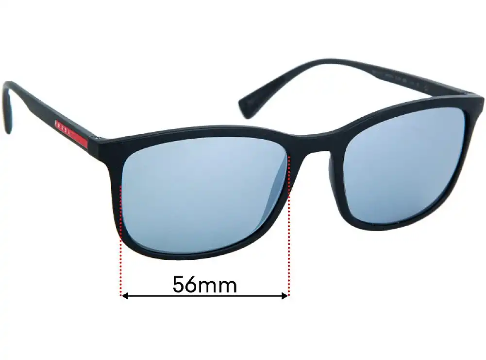 Sunglass Fix Lentes de Repuesto para Prada SPS01T & PS01TS - 56mm Wide Sunglass Fix Lentes de Repuesto para Prada SPS01T & PS01TS - 56mm Wide
