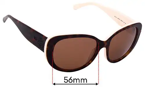 Sunglass Fix Lentes de Repuesto para Polo RL 8114 - 56mm Wide Polo RL 8114 Lentes de Repuesto 56mm wide
