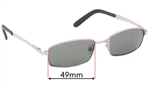 Sunglass Fix Lentes de Repuesto para Ray Ban RJ9504-S - 49mm Wide Ray Ban RJ9504-S Lentes de Repuesto 49mm wide