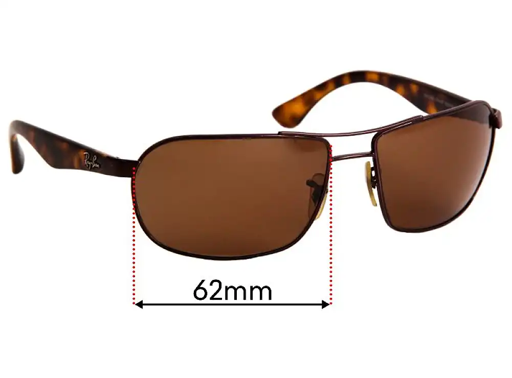 Sunglass Fix Lentes de Repuesto para Ray-Ban RB3492 - 62mm Wide Sunglass Fix Lentes de Repuesto para Ray-Ban RB3492 - 62mm Wide