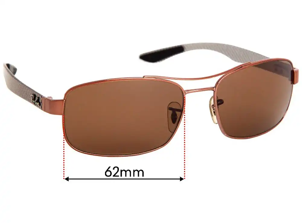 Sunglass Fix Lentes de Repuesto para Ray-Ban RB8318 - 62mm Wide Sunglass Fix Lentes de Repuesto para Ray-Ban RB8318 - 62mm Wide