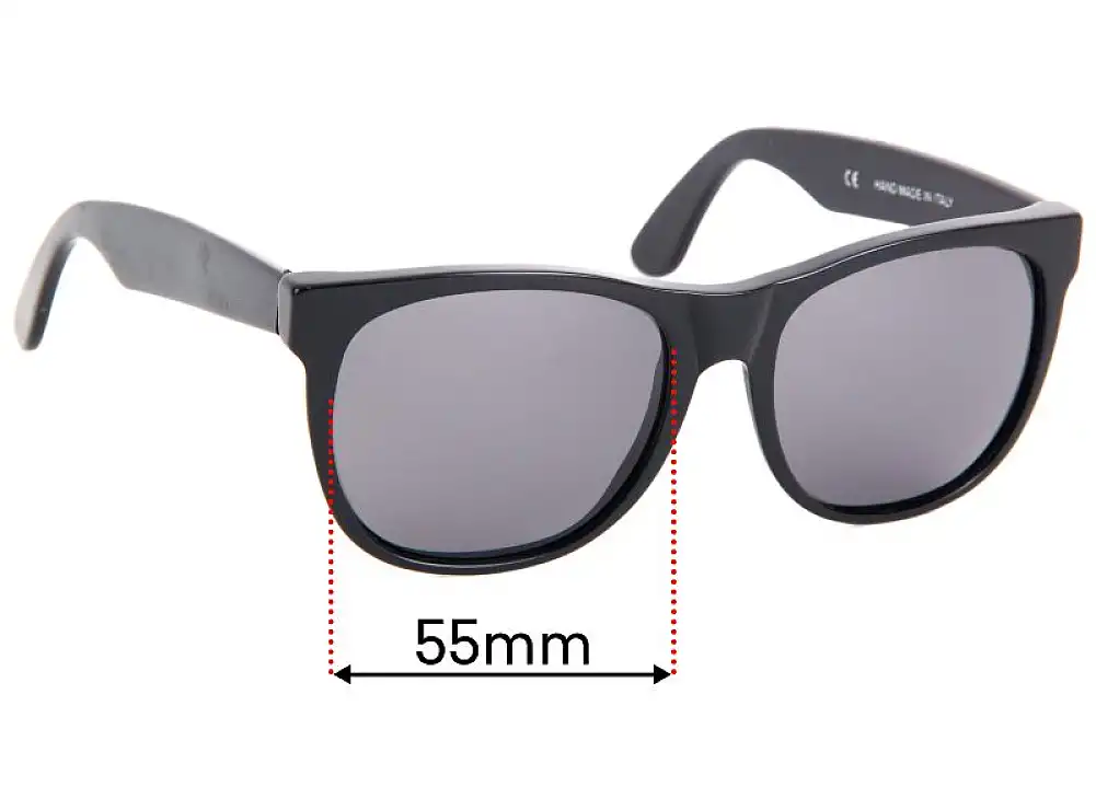 Sunglass Fix Lentes de Repuesto para Retro Super Future Super Future - 55mm Wide Sunglass Fix Lentes de Repuesto para Retro Super Future Super Future - 55mm Wide