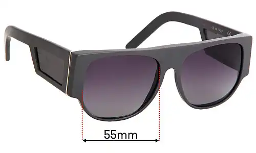 Sunglass Fix Lentes de Repuesto para Retro Super Future Sideviews - 55mm Wide Retro Super Future Sideviews Lentes de Repuesto 55mm wide