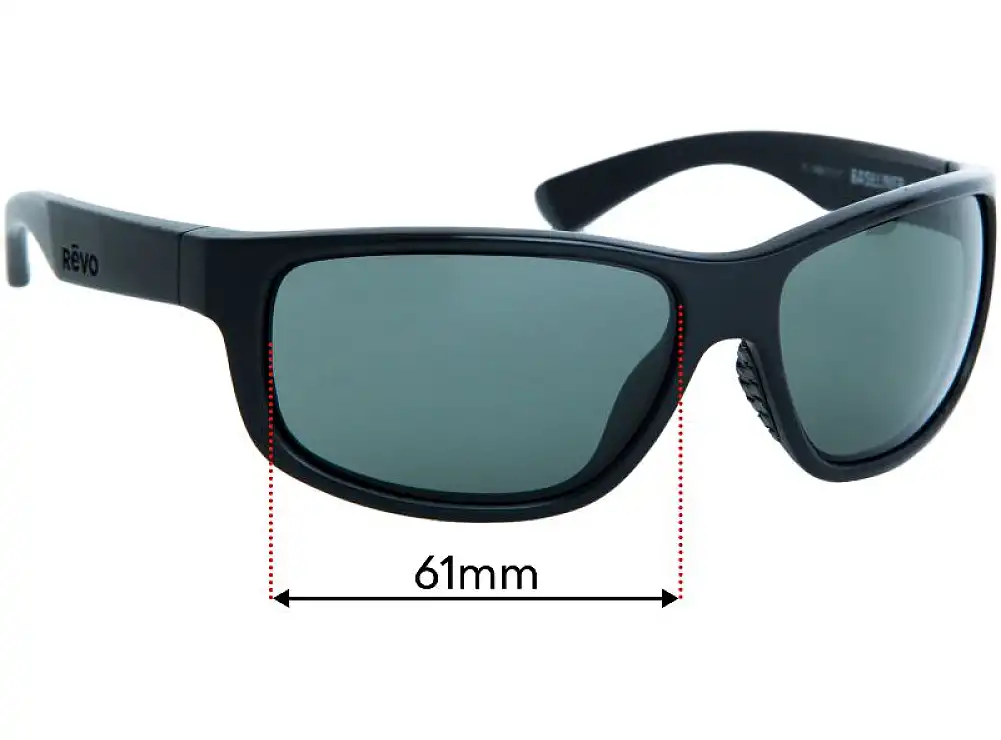 Sunglass Fix Lentes de Repuesto para Revo RE1006 Baseliner - 61mm Wide Sunglass Fix Lentes de Repuesto para Revo RE1006 Baseliner - 61mm Wide