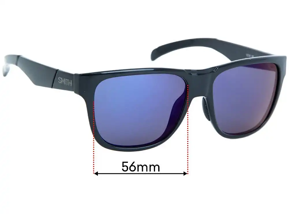 Sunglass Fix Lentes de Repuesto para Smith Lowdown/N - 56mm Wide Sunglass Fix Lentes de Repuesto para Smith Lowdown/N - 56mm Wide