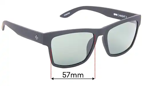 Sunglass Fix Lentes de Repuesto para Spy Optic Haight 2 - 57mm Wide Spy Optic Haight 2 Lentes de Repuesto 57mm wide