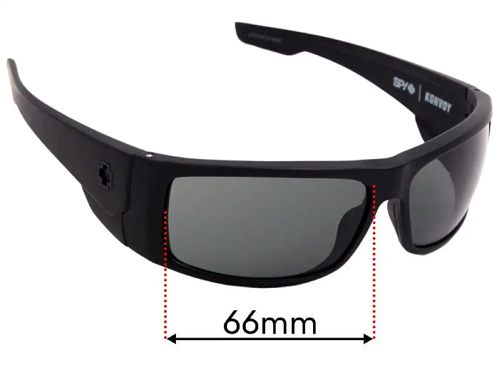 Sunglass Fix Lentes de Repuesto para Spy Optic Konvoy - 66mm Wide Sunglass Fix Lentes de Repuesto para Spy Optic Konvoy - 66mm Wide