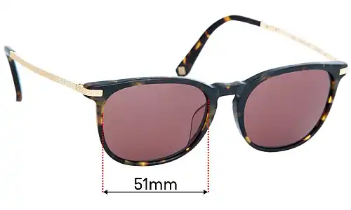 Sunglass Fix Lentes de Repuesto para Ted Baker Eagle 8179 - 51mm Wide Sunglass Fix Lentes de Repuesto para Ted Baker Eagle 8179 - 51mm Wide