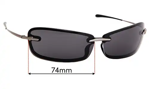 Sunglass Fix Lentes de Repuesto para Thierry Mugler 6536 - 74mm Wide Sunglass Fix Lentes de Repuesto para Thierry Mugler 6536 - 74mm Wide