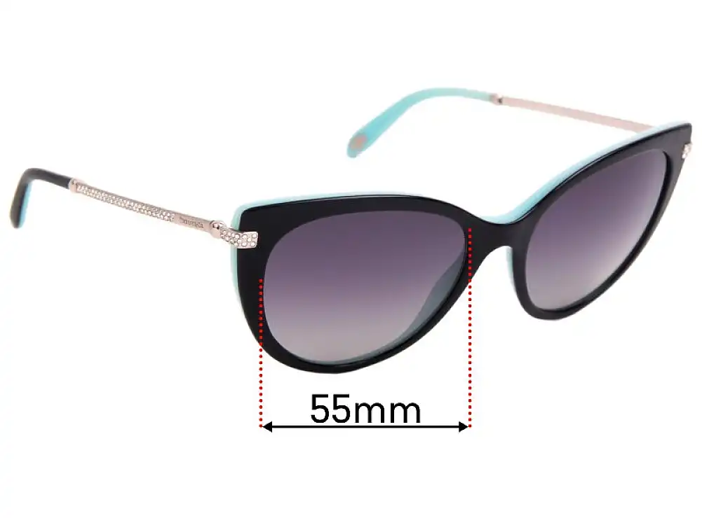 Sunglass Fix Lentes de Repuesto para Tiffany & Co TF 4143-B - 55mm Wide Sunglass Fix Lentes de Repuesto para Tiffany & Co TF 4143-B - 55mm Wide